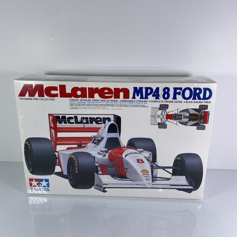 TAMIYA MCLAREN MP4/8 FORD 1/20‎ Scale Model Car Kit Sealed Grand Prix Hobby Gift